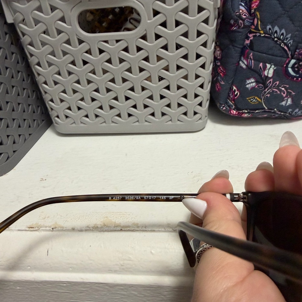 Burberry Men's Square Sunglasses in Tortoise Frame - Picture 5 of 6